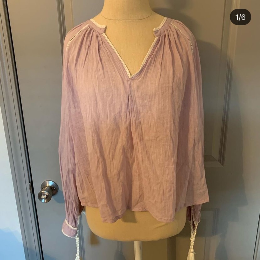 Urban Outfitters Lilac Peasant Top